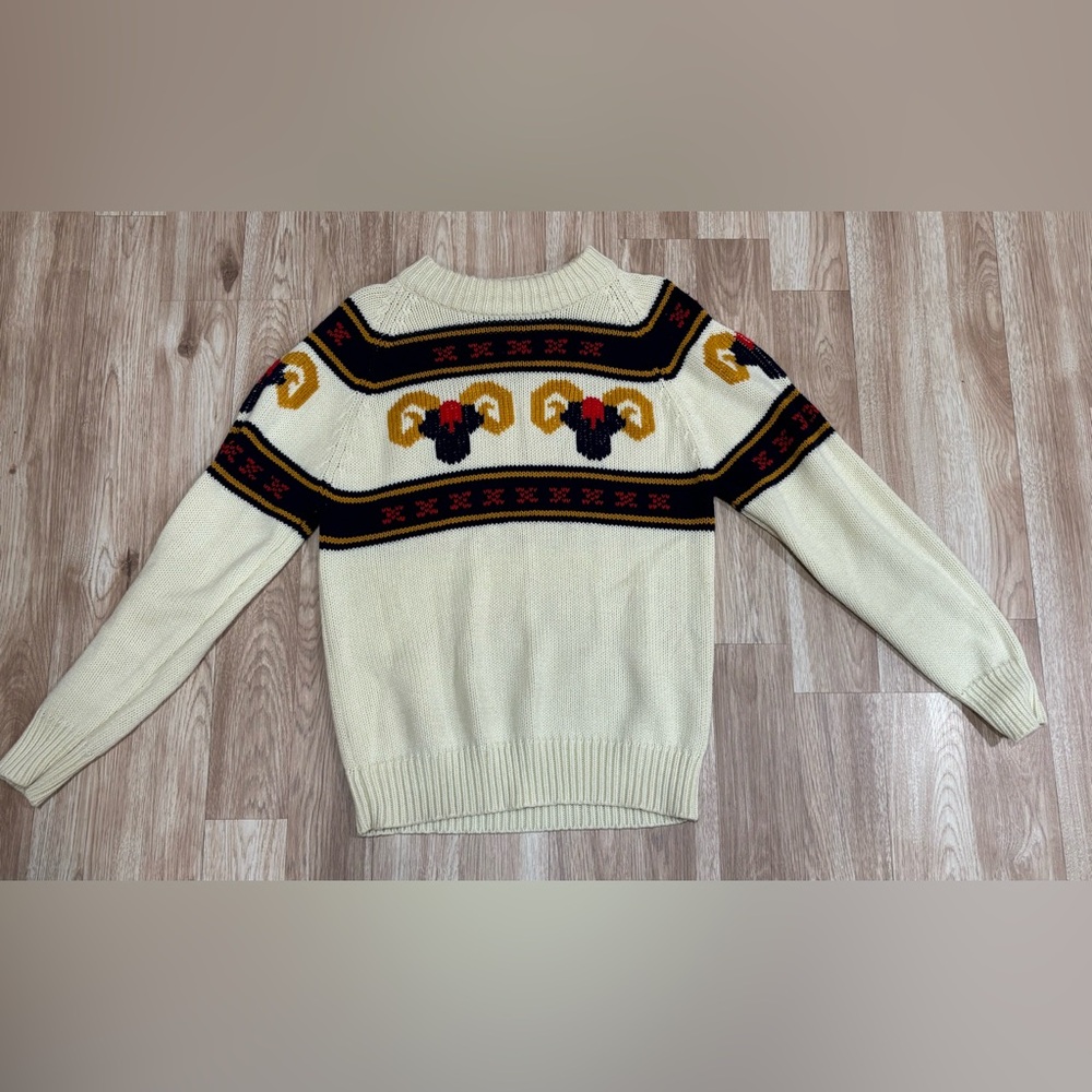 Vtg Anthonys 80s Retro women’s Large Ram  Sweater Awesome Condition!